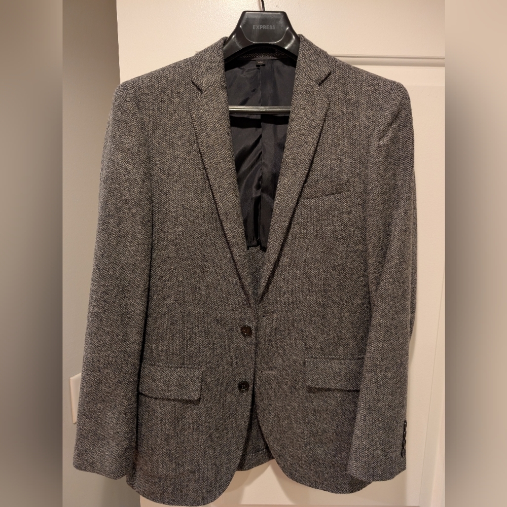 Gray Wool Blazer - 36R - JCrew